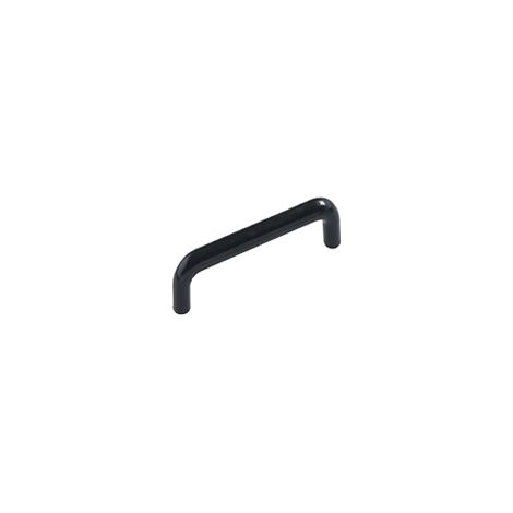 Ouvre&Déco – Poignée de meuble en plastique noir 64 mm – Largeur 70 mm – Hauteur 10 mm – Épaisseur 25 mm – Installation facile avec vis standard