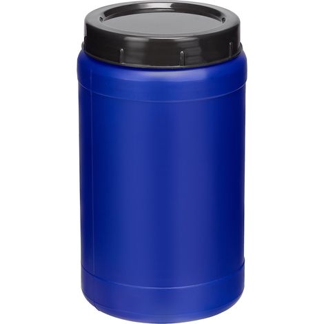 Garronda 2 Liter Behälter mit Deckel Futtertonne Weithalsfass BPA-frei Kleines Fass Wasser Box mit Deckel Ideal als transportbox Sichere Aufbewahrung und Lagerung GD-0085, Blau