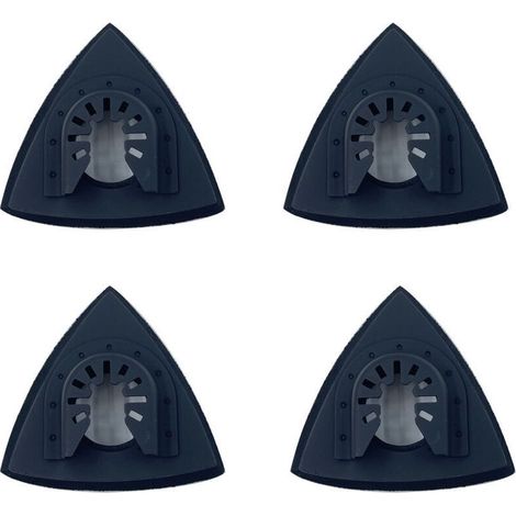 Disque de ponçage triangulaire de 80 mm, accessoires de ponçage pour le travail du bois, adapté au meulage et au polissage(4 articles) (1/4)
