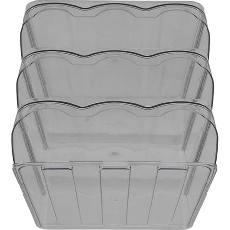 Porte-œufs pour réfrigérateur, design inclinable, transparent, grande capacité, amovible, distributeur d'œufs à 3 niveaux (1/5)