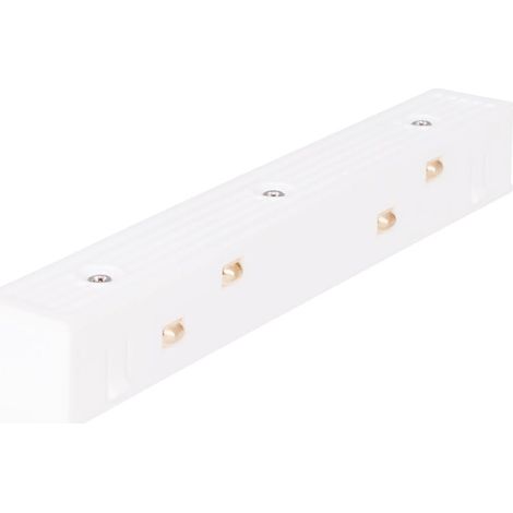 Connettore alimentazione rigido 1F 2 binari bianco Maxlight (1/2)