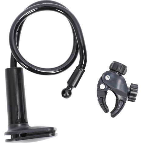 Soporte para secador de pelo con abrazadera ajustable, reduce la fatiga del brazo, soporte para secador de pelo para el cuidado del cabello de perros, color negro.
