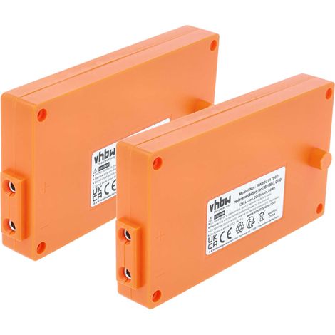 vhbw 2x Akku Ersatz für Gross Funk RGRO1215, GF001, 738010957, 100-000-134 für Industrie-Funkfernsteuerung Fernbedienung (2000 mAh, 12 V, Li-Ion)