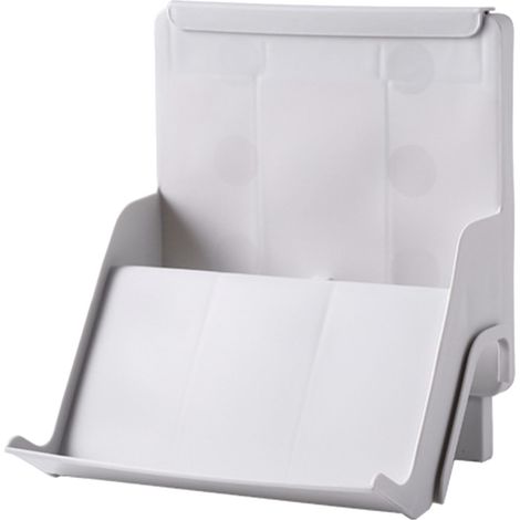 Étagère à chaussures empilable en plastique gris, design simple et gain de place, idéale pour l'entrée, robuste et facile à nettoyer (1/5)