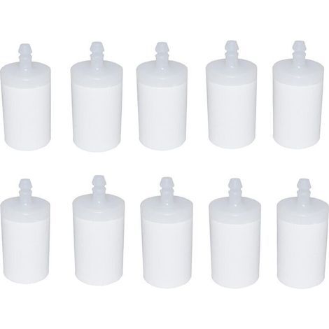 Hippotech Pack de 10 filtres à carburant pour Husqvarna 3/16 I.D. La tronçonneuse de conduite de carburant remplace la pièce no 503 44 32-01/506 26 41-11 (1/5)