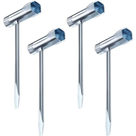 Kit 4 clés tronçonneuse - 13/19mm + tournevis - Pour scooter/tondeuse/débroussailleuse