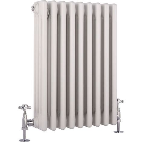 Milano Windsor White Cast Iron Style Four Column Horizontal Radiator - 600mm x 425mm (1/5)
