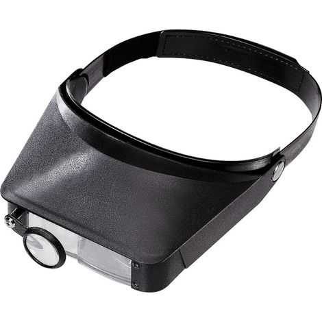 Basetech 2266930 2266930 Kopflupe  Vergrößerungsfaktor: 1.8 x, 2.3 x, 3.7 x, 4.8 x  Schwarz