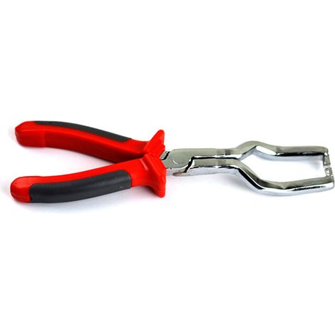 Kraftstoffleitungszange mit rutschfestem PVC-Griff aus legiertem Stahl, rote Trennzange für Autoreparaturen (1/5)