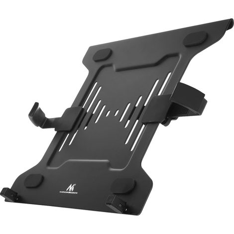 Support d'ordinateur portable, compatibilité VESA, design ergonomique, noir (1/5)