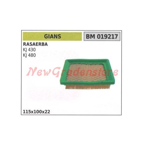 Filtro aria GIANS rasaerba KJ 430 480 019217