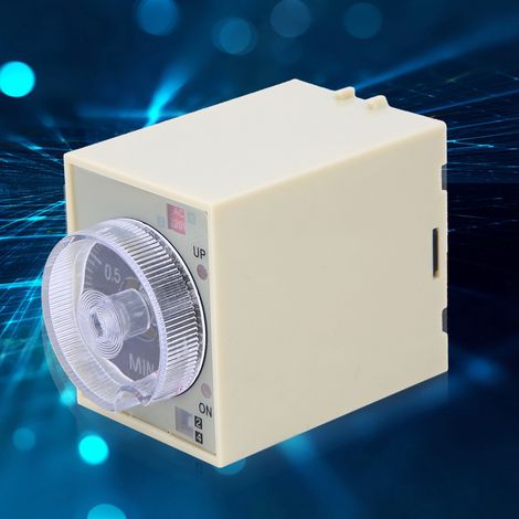 Verzögerungs-Timer-Zeitrelais mit einstellbarem Drehknopf, hochwertigem PC-Gehäuse, ST3PA F, AC220V, 50/60Hz (1/5)