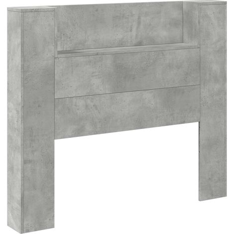 Maison Exclusive - Testiera Letto Grigio Cemento Legno ingegnerizzato