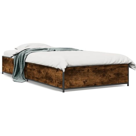 Maison Exclusive - Giroletto Rovere Fumo 100x200 cm in Legno Multistrato e Metallo (1/5)