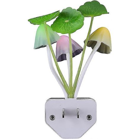 Veilleuse LED à capteur, lampe de chevet champignon LED à changement de couleur à brancher (1/5)