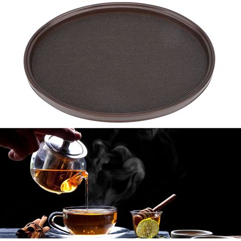 Teetablett aus Bambus, japanisches Tatami-Tablett, geflochtener Teeständer aus Bambus, Serviertablett für Tee, Bambustablett für den Hausgebrauch, schlichtes und retro-inspiriertes Aufbewahrungstablet (1/5)