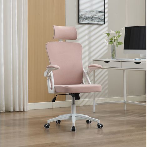 Silla escritorio ergonómica ajustable tapizada OKMYHOME (1/5)