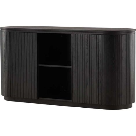 FjällbackaH buffet 2 portes 1 tablette noir. (1/5)