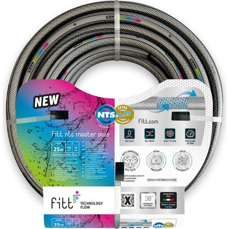 FITT Manguera NTS Master Plus 25 m 15 19 mm Anti torsión NTS PLUS · Uso profesional 25m x ⌀15mm