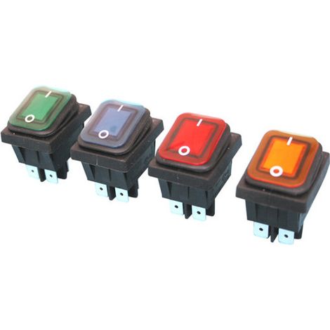 Wasserdichter Lichtschalter Electro DH Farbe Schwarz und Blau 11.407.IL/NAZ 8430552141753