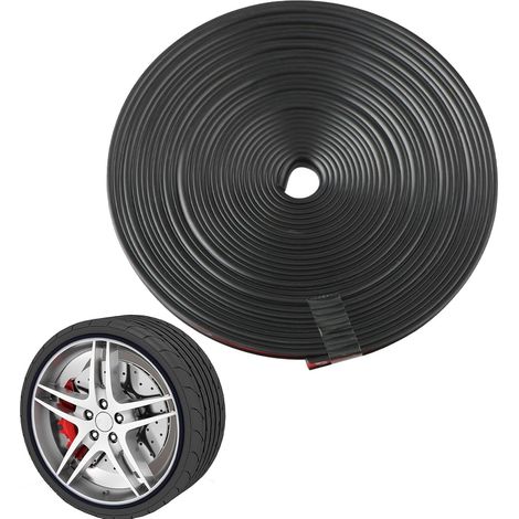 Herramienta para mecánicos, anillo protector de llanta de 8 m, pegatinas para llantas de coche, decoraciones para llantas de coche, tiras adhesivas para llantas de coche, anillo protector de rueda de  (1/5)