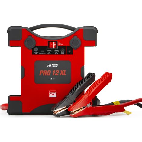 GYS – Booster lithium NOMAD POWER PRO 12 XL – Démarreur 1000A pour véhicules 12V – Alimentation 2 ports USB – 25912 (1/8)