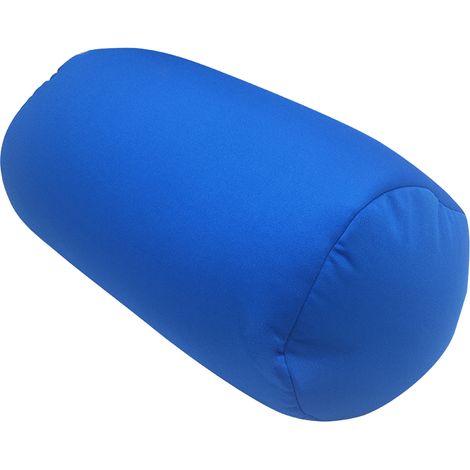 Oreiller cylindrique confortable en microbilles, traversin, soutien pour la nuque et le dos, 30 x 18 cm (1/5)