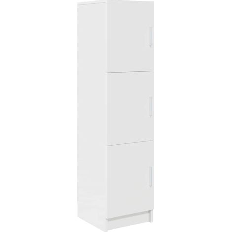 Buffet,Meuble de Rangement Blanc 31,5 x 32 x 124 cm Bois d'ingénierie CFW217702 (1/5)