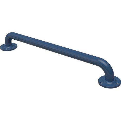 Nymas NymaPRO Round Flange Robust Steel Grab Rail 35mm Diameter 600mm Length - Dark Blue (1/2)