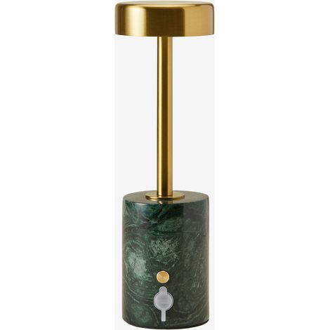 Lampada da tavolo LED wireless per esterni in ferro e pietra naturale Arianny SKLUM (1/5)
