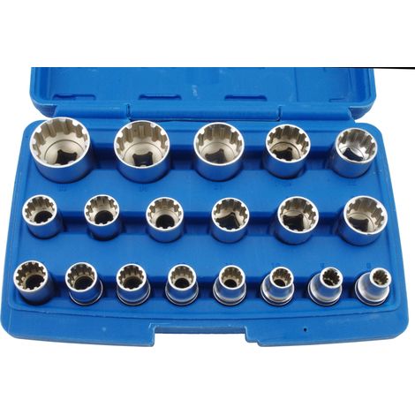 Satra zestaw nasadek 12-kąt. vario-plus 1/2" 19szt.