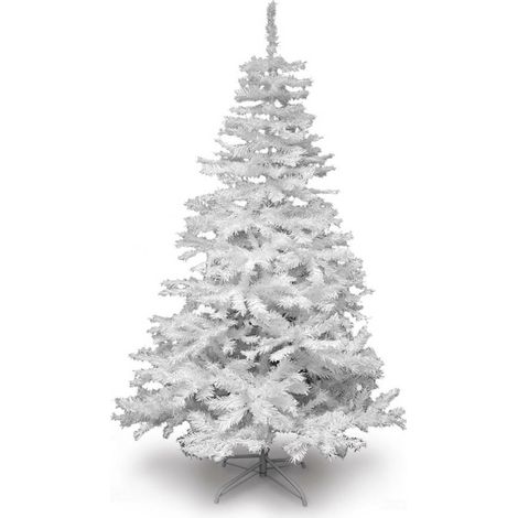 LA BOUTIQUE DE Noël - Árbol de Navidad artificial tradicional y de calidad - Árbol para decoración navideña con soporte Blanco 210 cm