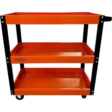 Ideal star Carrello porta utensili 3 ripiani in acciaio con ruote 70x35x76h cm (1/4)