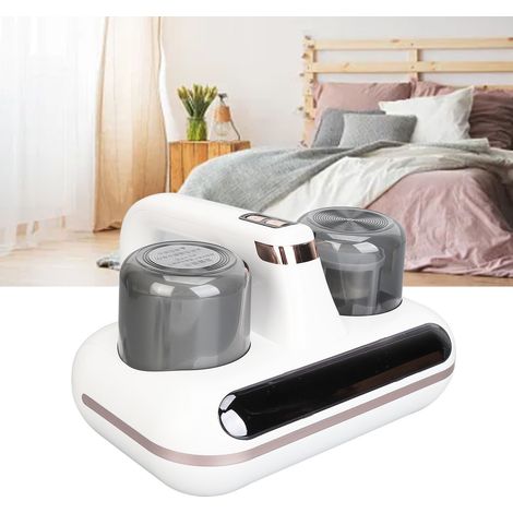 Aspiradora de colchones recargable e inalámbrica con luz UV-C y 100 W de potencia para limpiar sofás, sillones y cojines – capacidad de 180 ml y filtro lavable (1/5)