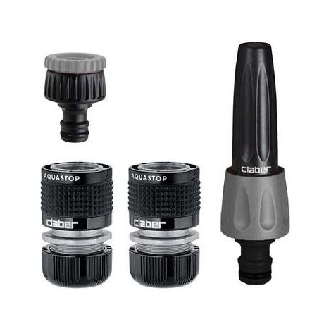 CLABER 48802 KIT LANCIA + 2 RACCORDI + PRESA PER RUBINETTO IRRIGAZIONE PIANTE (1/2)