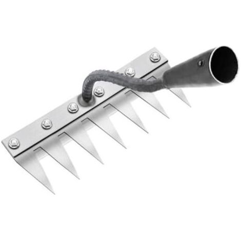 Râteau de Désherbage Multifonction en Métal, Râteau De Jardin 7 Dents, Râteau De Jardin Portable pour Désherber, Outillage De Jardin pour Désherber/Ameublir/Semence (sans Manche) 7 Dents