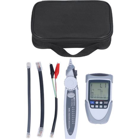 Testeur de câble réseau LCD numérique multifonction POE avec localisateur de fils et sac de transport (1/5)