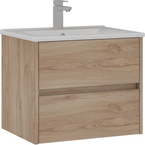 Mobile lavabo "Side 65 v2" - 65 x 45 x 52 cm - Rovere (1/3)