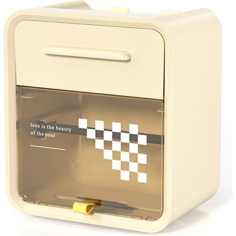 Distributeur de papier essuie-mains mural résistant aux éclaboussures, distributeur de papier toilette avec couvercle (1/4)
