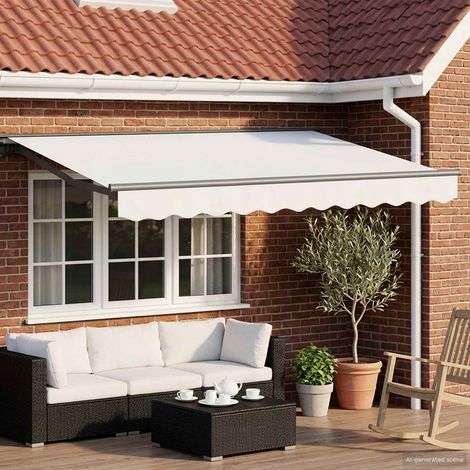 Armazón de toldo manual con LEDs y Antracita 3 x 2,5 m