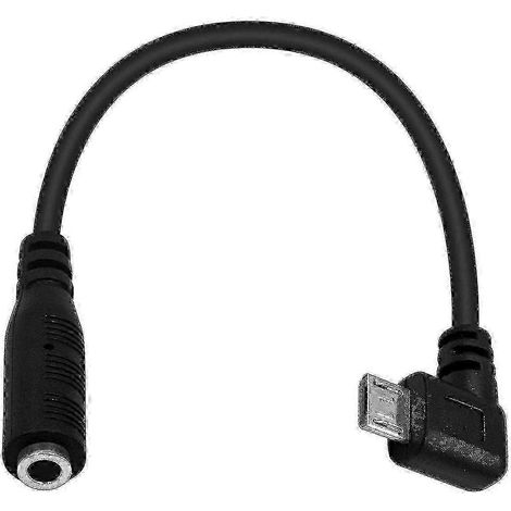 Câble adaptateur micro USB vers prise audio 3,5 mm pour la conversion audio. (1/5)