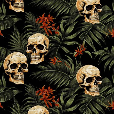 Tela decorativa para exteriores Oxford - Motivo de calavera I DX4840 (1/5)
