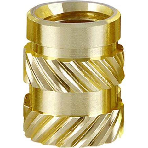 Écrous thermofusibles en cuivre moulé à double sergé M3 M4 M5, insert (1/5)