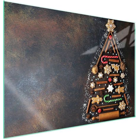 Protection de plaque de cuisson en verre 70x52 Noël (1/5)