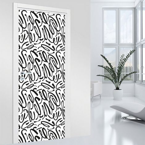 Stickers pour porte - Graphique - 83 x 205 cm - Adhésif MAT (1/2)
