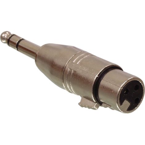 Valueline Adaptador 6.35mm estéreo macho - XLR hembra de 3 pines
