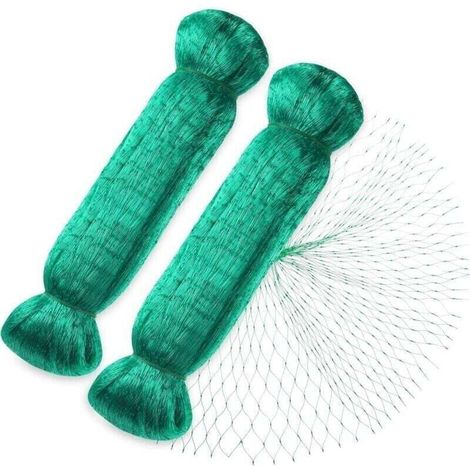 Filet Anti Oiseaux,2pcs 4 10m Vert Jardin Oiseau Filet de pour Plante Filet de Protection,Protger Les Plantes, Les Fruits, Les Fleurs et Les lgumes,Maille de 15 mm (1/4)