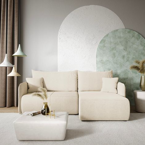 3-Sitzer-Wende- und -Schlaf-Ecksofa mit Bettkasten Claudio Beige (1/5)