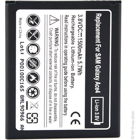 NX - Batterie téléphone, smartphone, GSM pour Samsung 3.8V 1500mAh - B100EEB-B130BEEBB