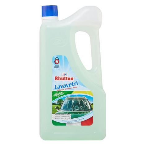 LIQUIDO LAVAVETRI AUTO DETERGENTE VETRI FARI PARABREZZA PROFUMO MOJITO 2 LT